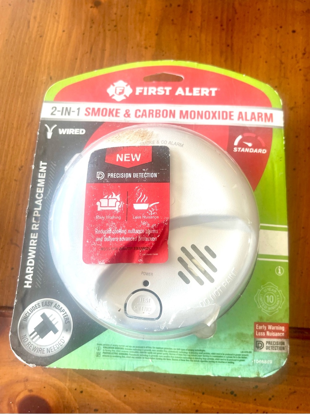 First Alert Wired Smoke & CO Alarm in White